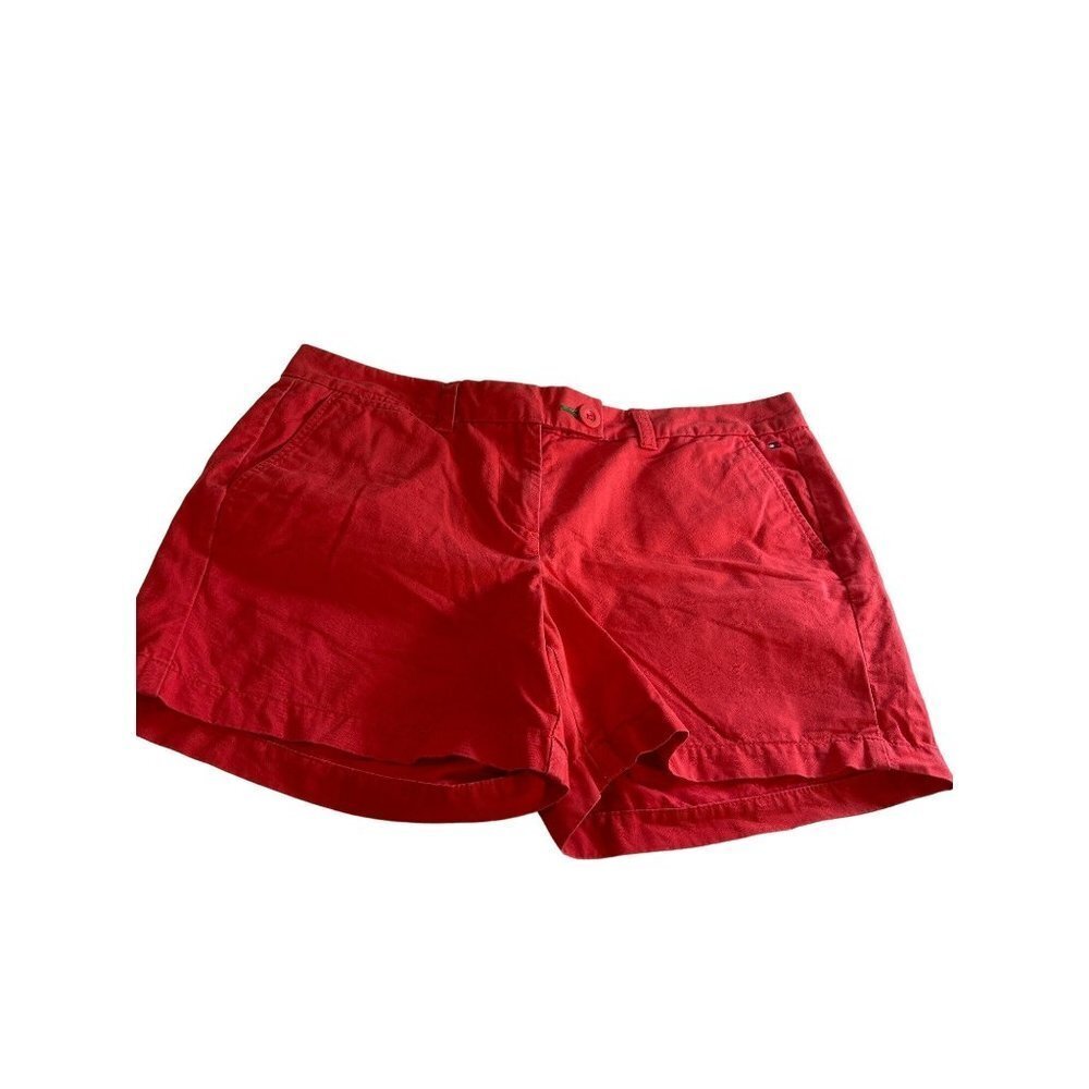 Tommy Hilfiger Womens Shorts Orange Size 10
